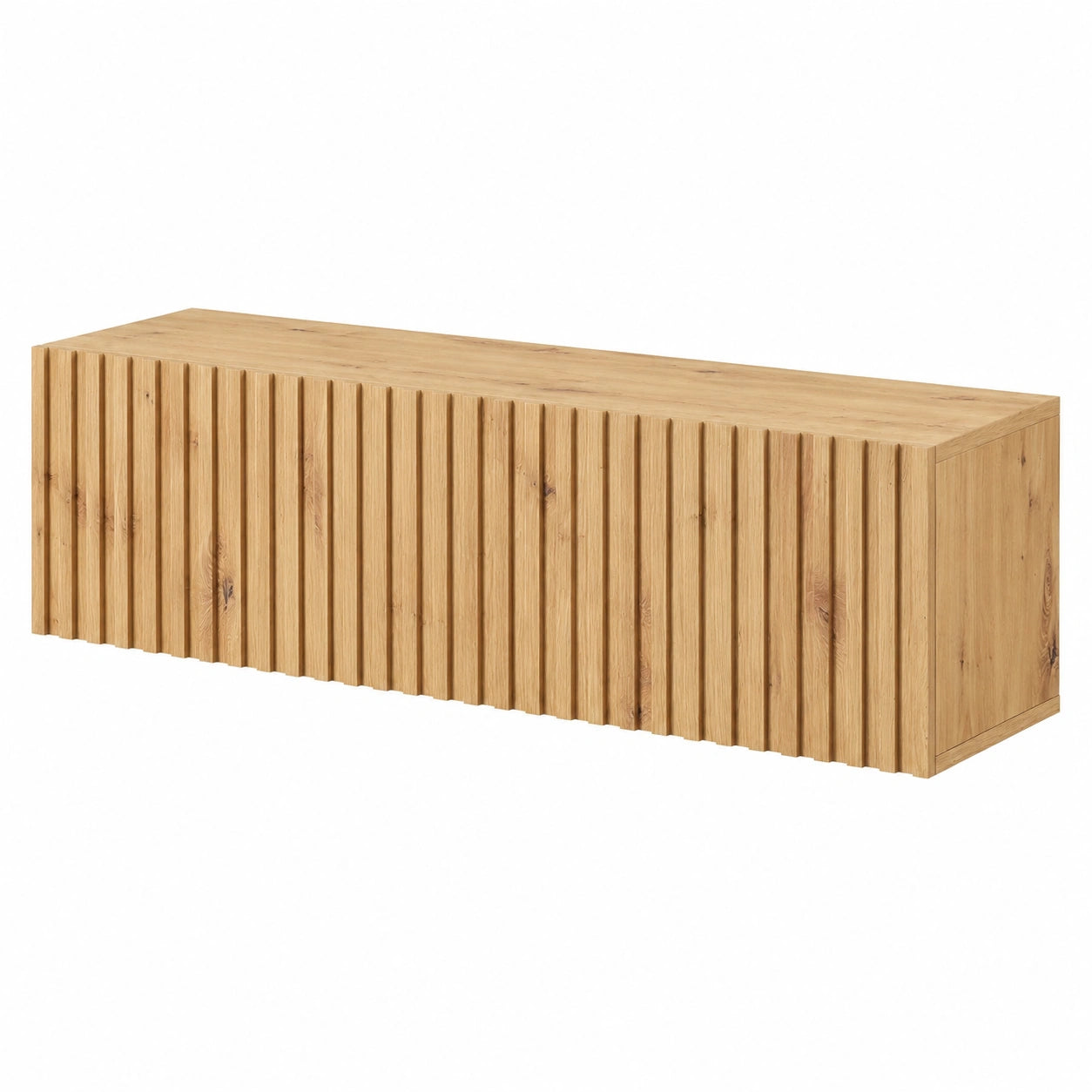 Meuble TV, en chêne, pour le salon, 30 cm de hauteur