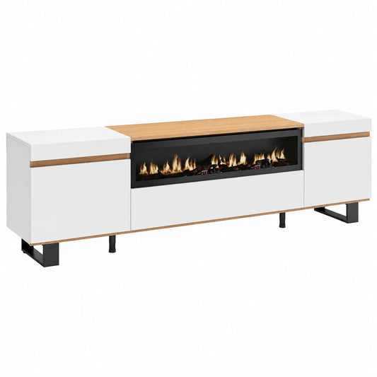 Meuble polyvalent, pour les espaces de vie, avec rangement, avec étagères, structure pliable, en métal, coloris noir et blanc