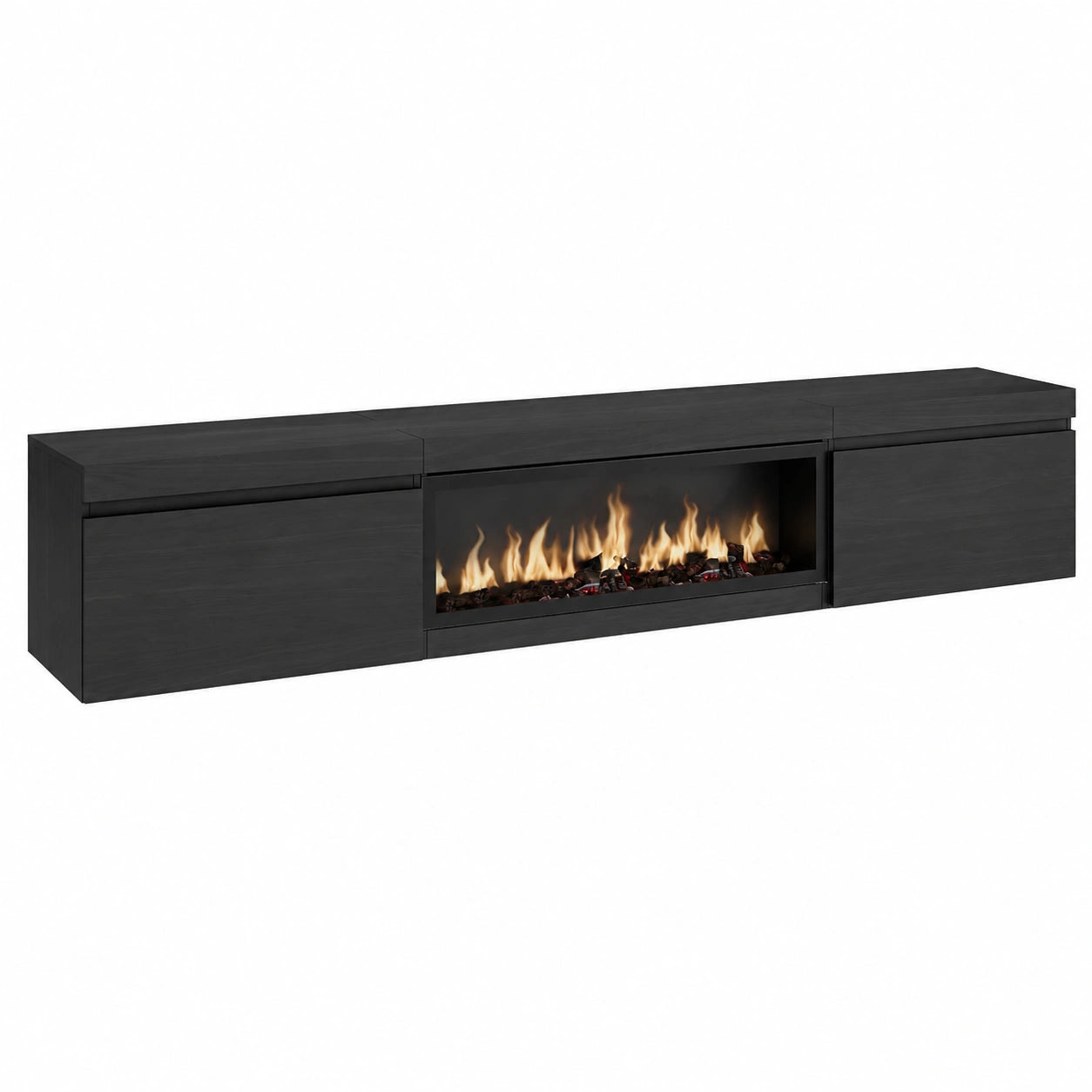 Meuble polyvalent, pour les espaces de vie, avec rangement, coloris noir, 32 cm de largeur – Réf. UDADP11869GK